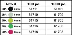 Hroty Bull´s Tefo X 1000 ks zelené 61706