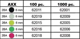Hroty Bull´s Axx Point 1000 ks bílé dlouhé 62009