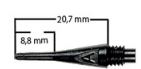 Hroty Bull´s Axx Point 1000 ks zelené krátké 62106