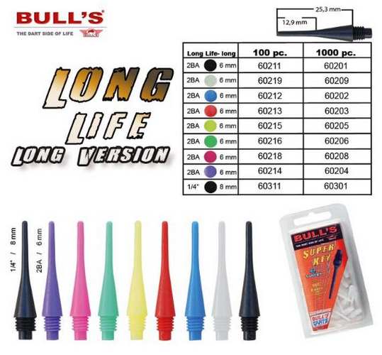 Hroty Bull´s Long Life 1000 ks fialové dlouhé 60204