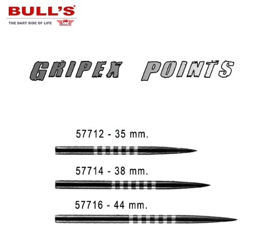Bull´s gripex points 38mm. 57714