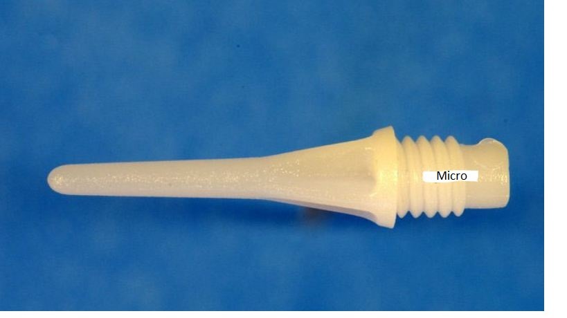 Hroty harrows micro bílé 50 ks