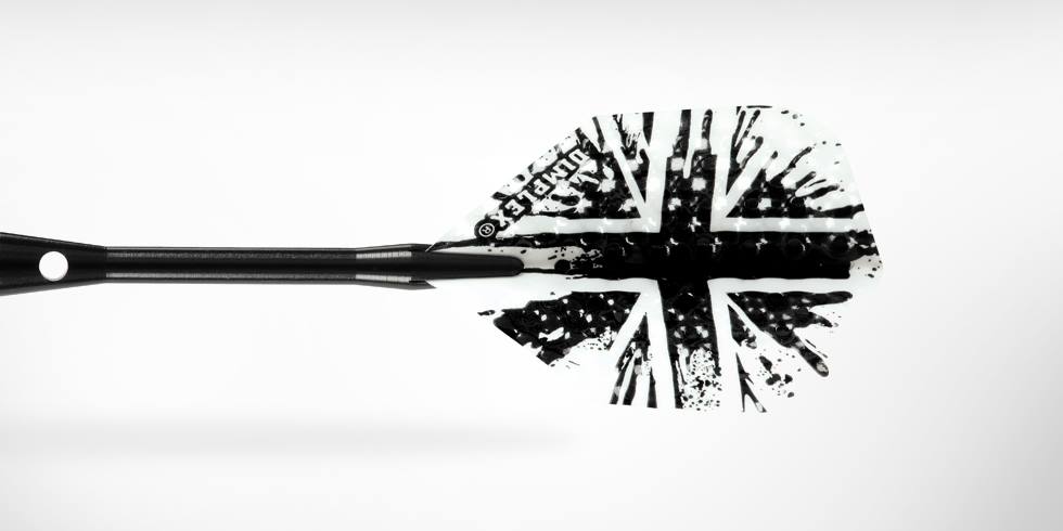 Harrows šipky steel black 26gr eric bristow 90%