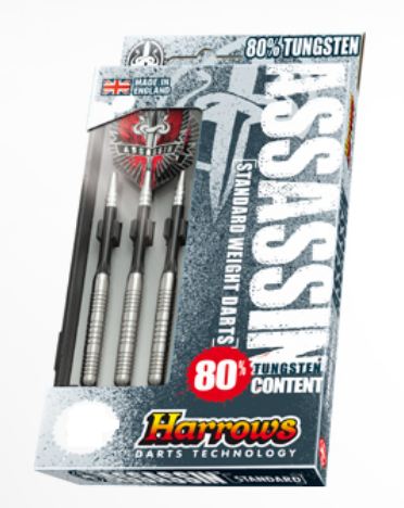 Harrows šipky steel assassin 24gk