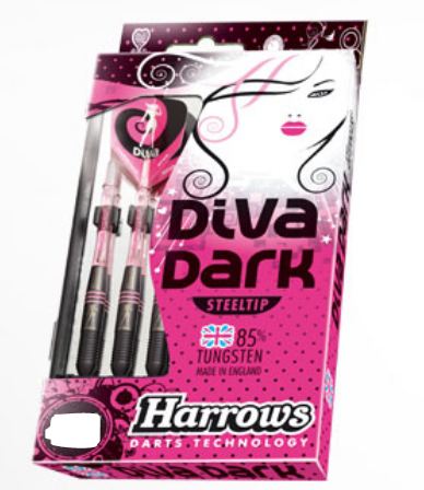 Harrows šipky steel diva dark 85% 28gr