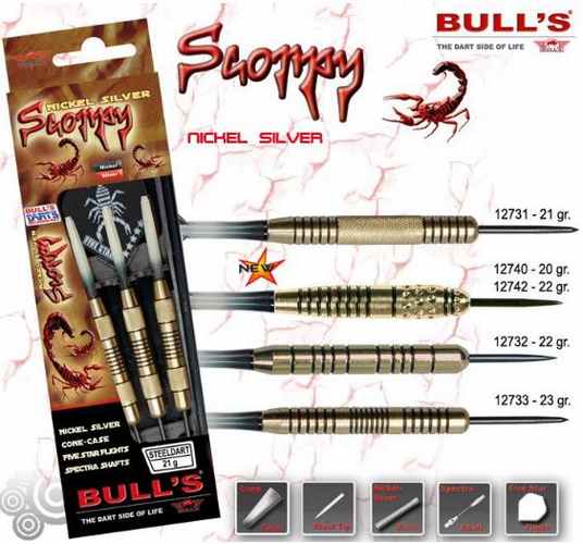 Bull´s šipky steel scorpy 22gr. 12742