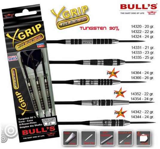 Bull´s šipky steel xgrip 24gr. 14354
