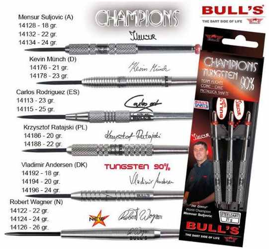 Bull´s šipky steel champions mensur suljovic (a) 24gr. 14134