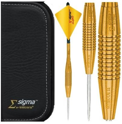 Šipky unicorn sigma pro 970 25gr. golden steel 10948