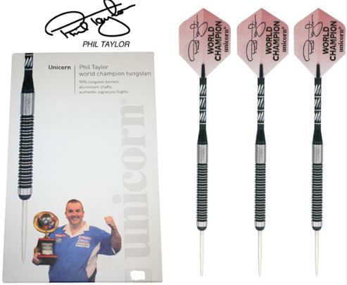 Šipky unicorn steel world champion 28gr. phil taylor natural 10171