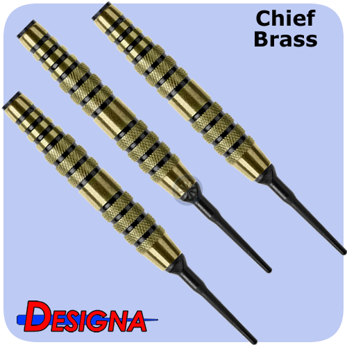 Designa chief brass barrels - 17,5g - black ring s1