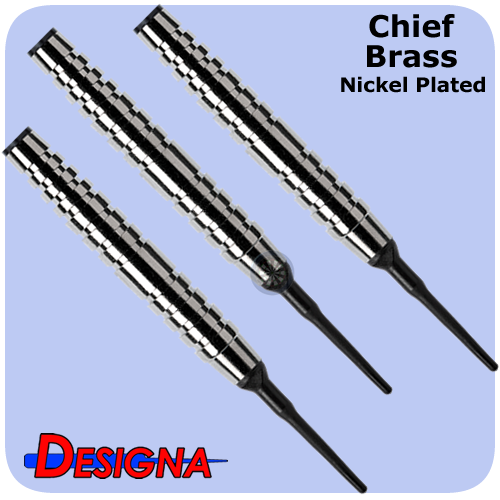 Designa chief brass barrels - 17,5g ringed - nickel plated