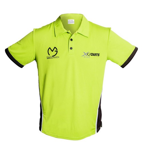 Xqmax darts polotriko/košile michael van gerwen - original trainingshirt vel. l