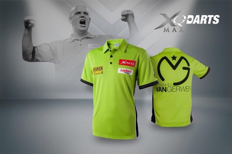 Xqmax darts polotriko/košile michael van gerwen - replica match shirt vel. xl