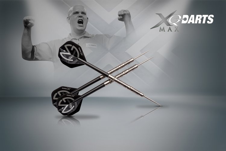 Xqmax šipky steelové michael van gerwen 25gr. 90% tungsten - mighty mike