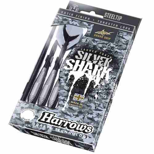 Harrows šipky steel silver shark 24gr.