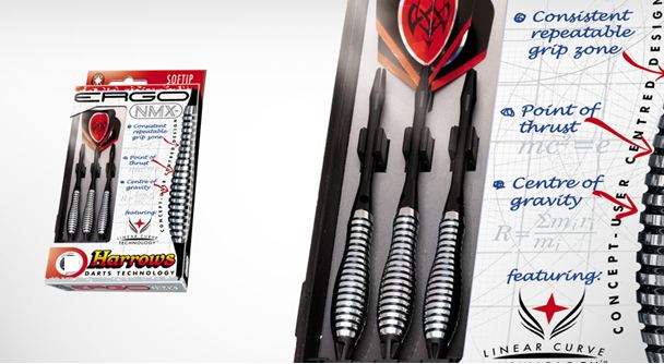 Harrows šipky ergo nmx 16gr