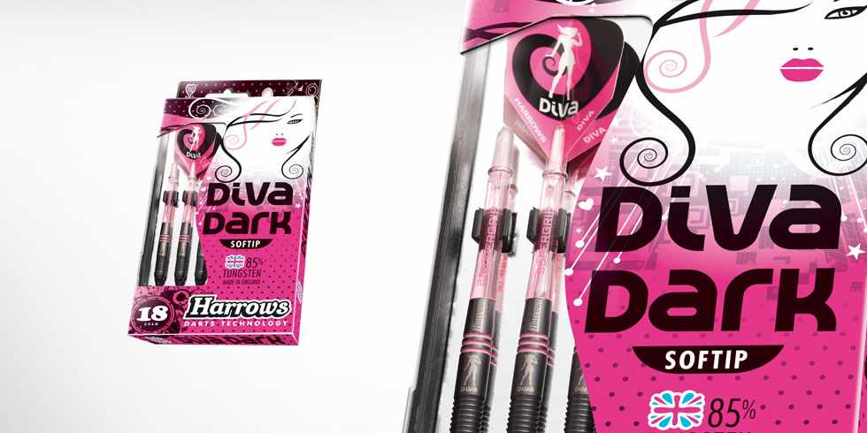 Harrows šipky diva dark 18gr style a