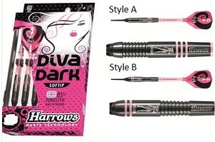 Harrows šipky diva dark 18gr style b