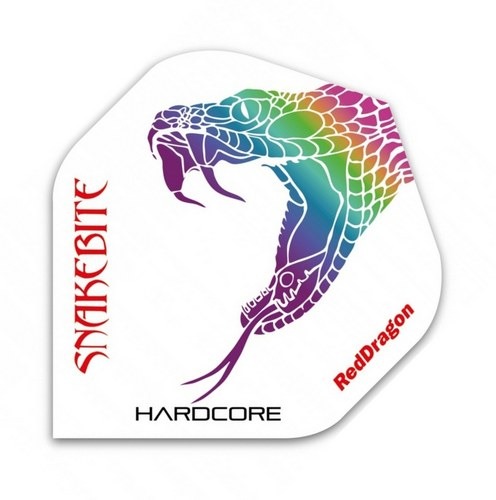 Letky Peter Wright Snakebite Hardcore Red Dragon white