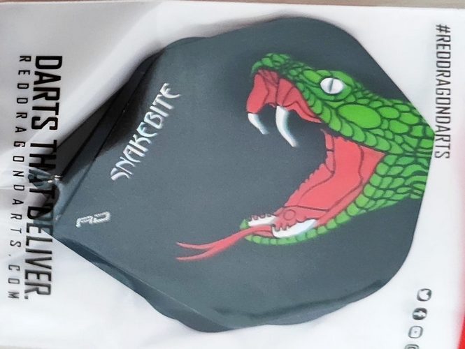 Letky Peter Wright Snakebite Holographic Red Dragon black