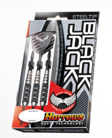 Harrows šipky steel black jack 24gk