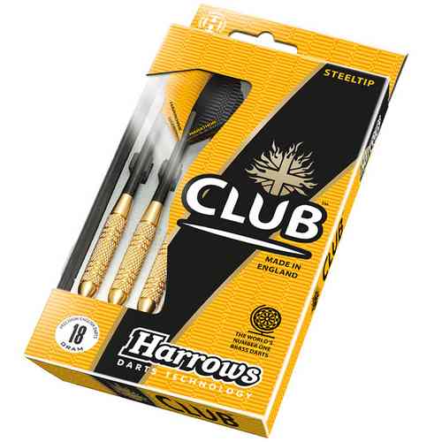 Harrows šipky steel club brass 18gk