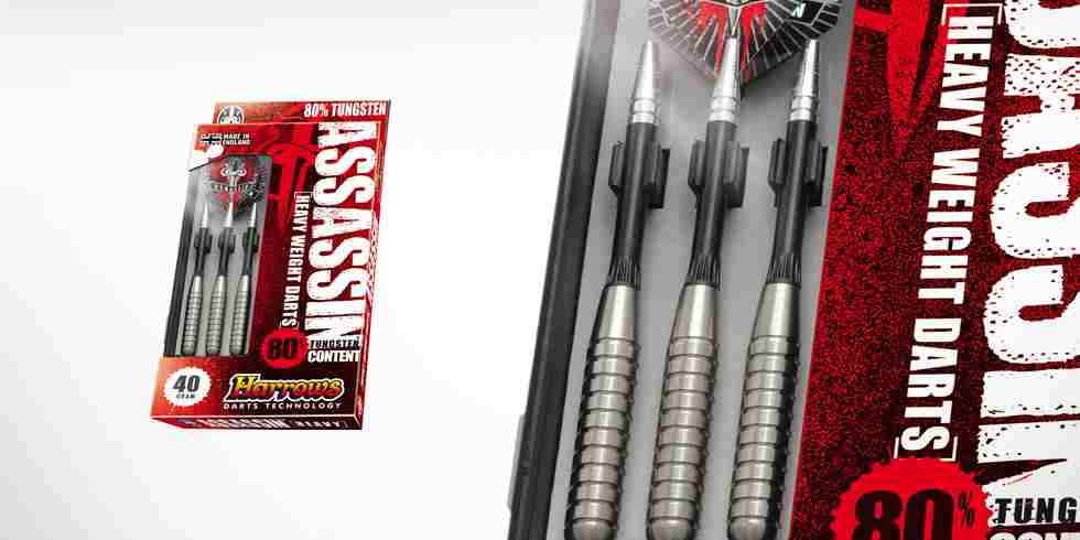 Harrows šipky steel assassin 40gr