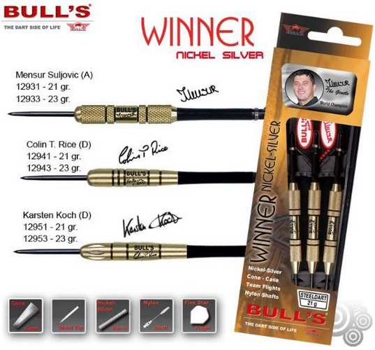 Bull´s šipky steel winner colin t. rice (d) 21gr. 12941