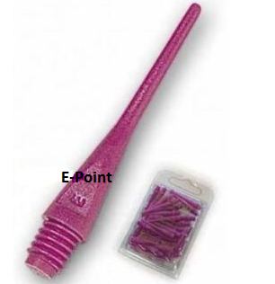 Hroty e-point empire dart fialové dlouhé 100ks
