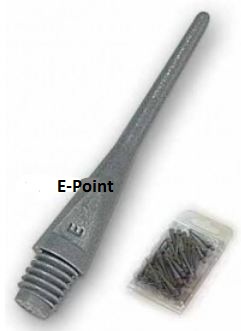Hroty e-point empire dart šedé dlouhé 1000ks