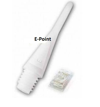 Hroty e-point empire dart bílé krátké 30ks
