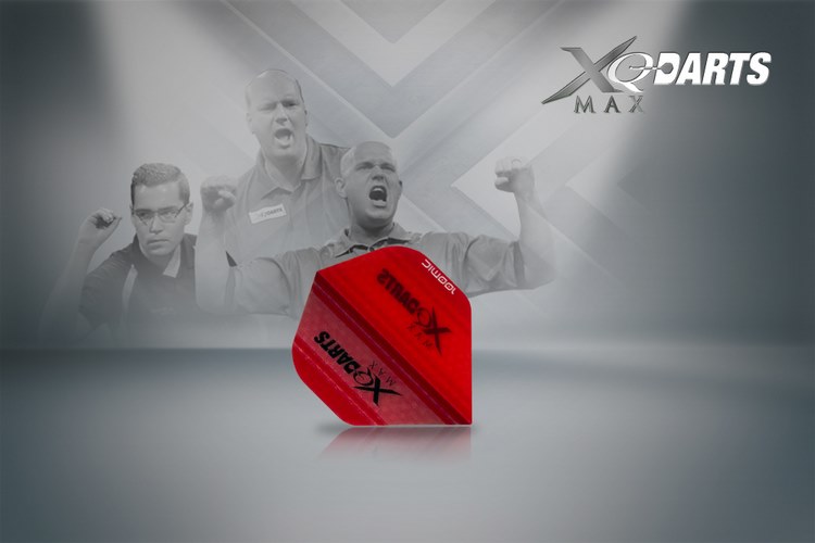 Xqmax darts letky xqmax 100 - transparent red