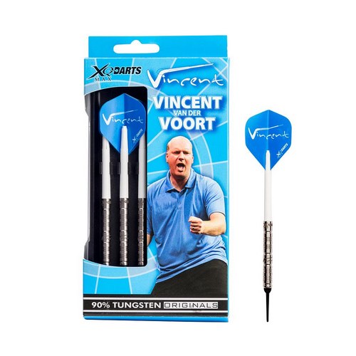 Xqmax šipky softové 90% tungsten vincent van der voort 18gr.