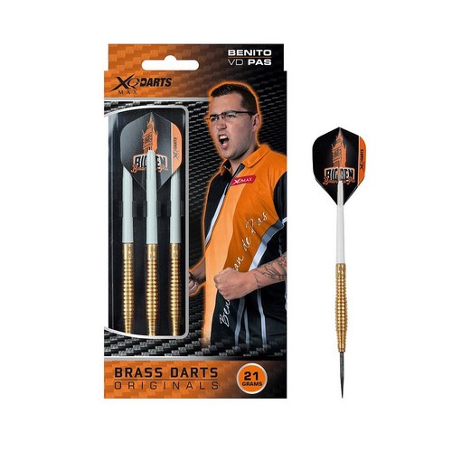 Xqmax šipky steelové brassové benito van de pas - 21gr