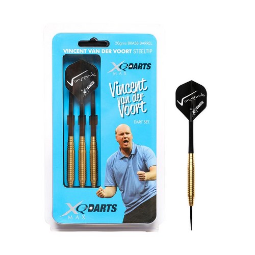 Xqmax šipky steelové brassové vincent van der voort 20gr