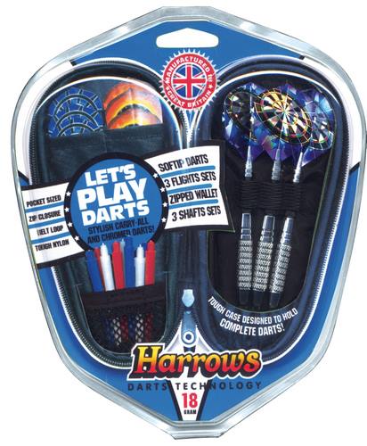 Harrows šipky let´s play darts dárkový set