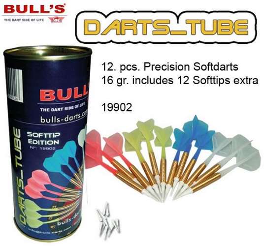 Sada softových šipek bull´s - darts tube 16gr. 19902