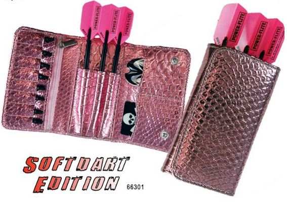 Pouzdro pro šipky pink caddy soft bull´s 66301