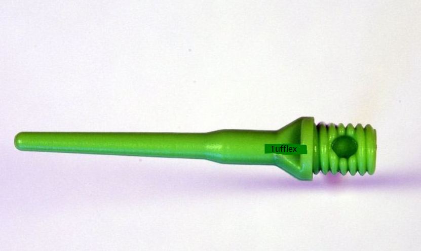 Hroty tufflex dlouhé 2000 ks zelené