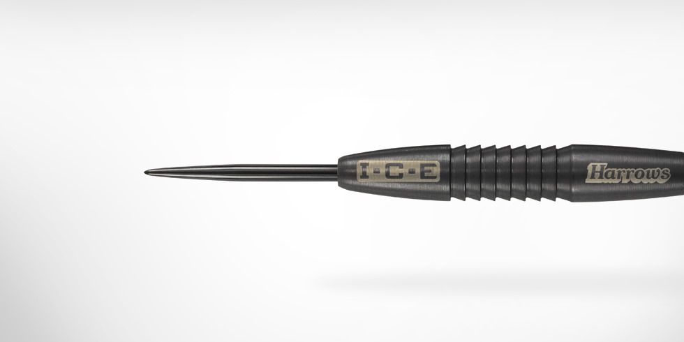 Harrows šipky steel black i.c.e. 90% 25gr