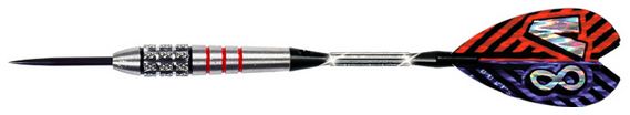 Bull´s šipky steel v8 90% slit-knurled grip 22gr. 13822