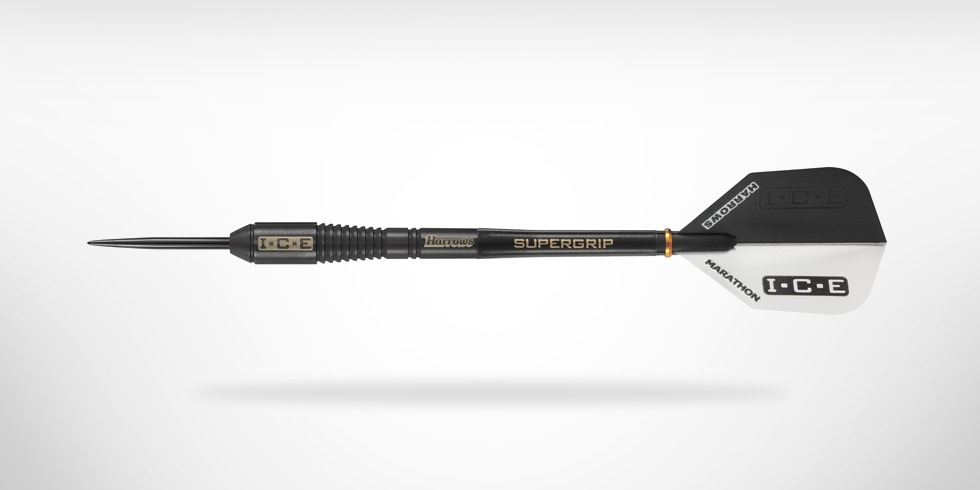 Harrows šipky steel black i.c.e. 90% 23gr