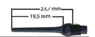 Hroty bull´s super key 1000 ks bílé dlouhé 60409