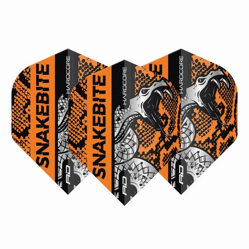 Letky Peter Wright Snakebite Hardcore Coiled  Red Dragon orange