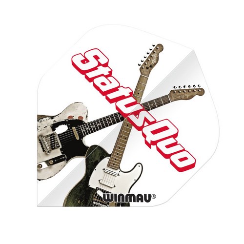 Winmau letky Rock Legends Status Quo White Guitars
