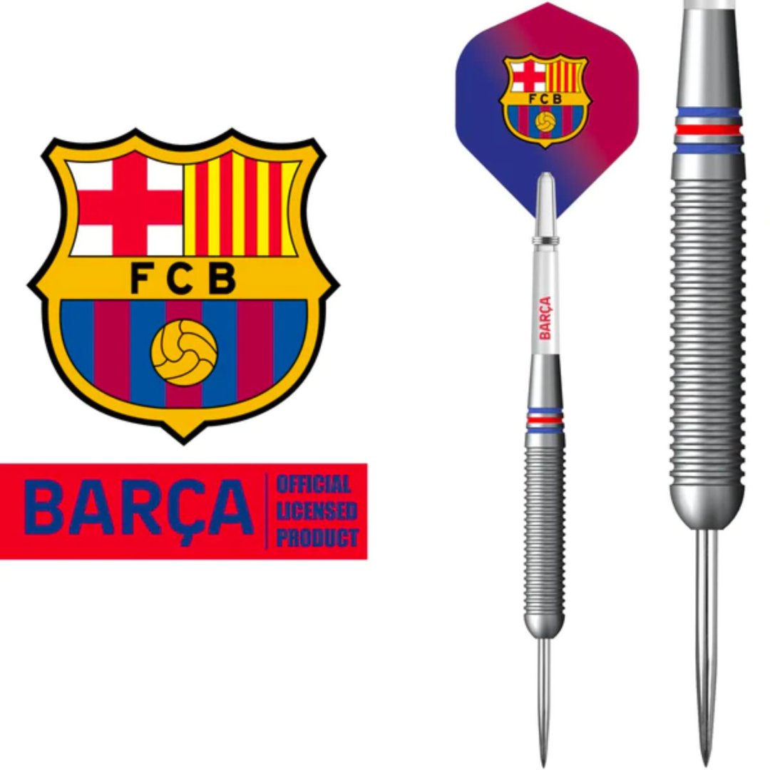 Mission steel šipky brass Football FC Barcelona 22g