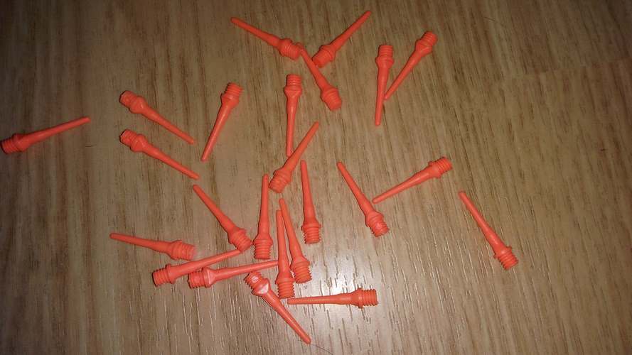 Hroty Cyber Tufflex krátké 200 ks orange neon