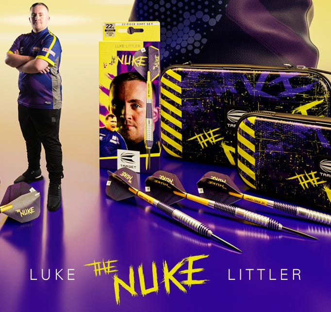 Sada brass šipek steel Target Luke Littler 22g