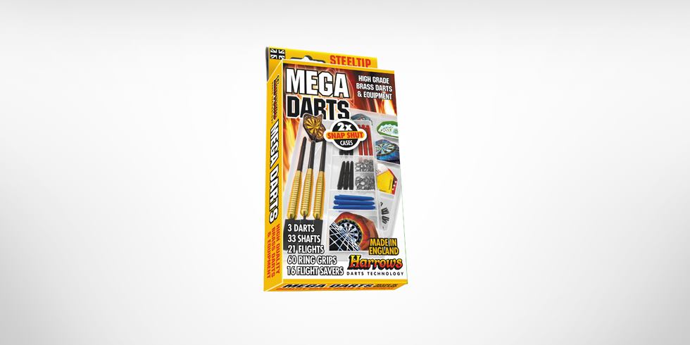 Harrows šipky steel mega darts